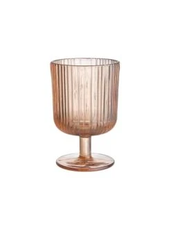 Schlussverkauf ✨ Küche Butlers Weinglas Mit Rillen 250 Ml CHELSEA In Pastellorange Günstig Kaufen ✔️